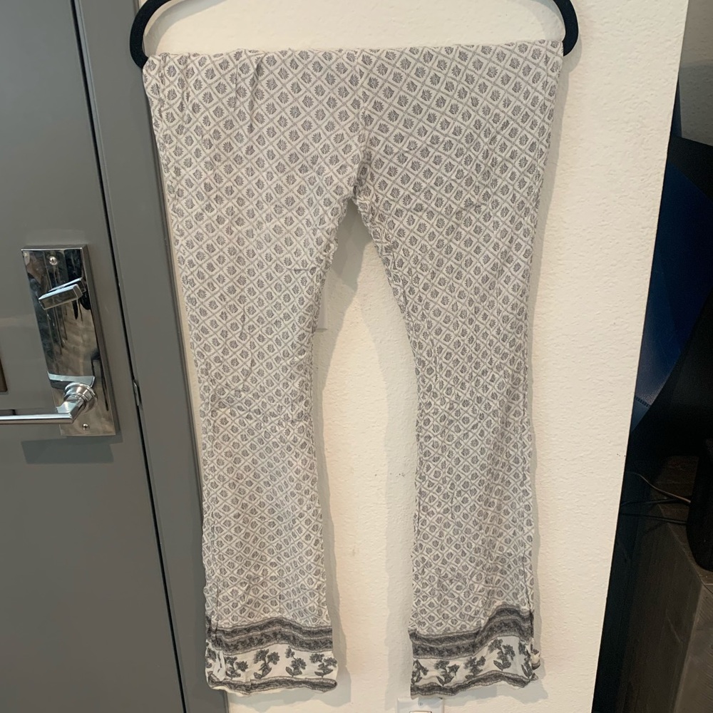 F21 Tribal Print Linen/cotton Pants